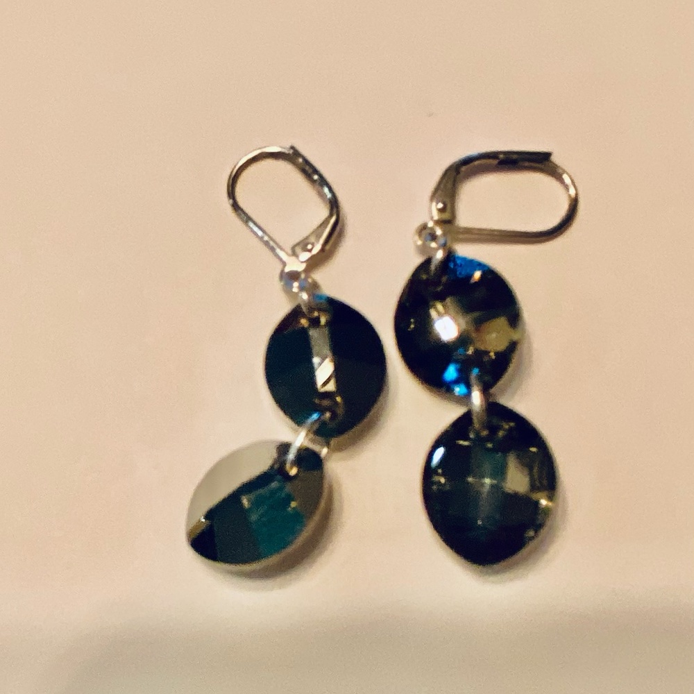 Touchstone Crystal Black Crystal Earrings